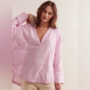 🌸 We The Free By The Shore Striped Shirt